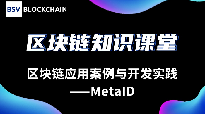 区块链应用案例与开发实践——MetaID｜冯新宇合肥工业大学...